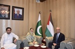 سفير دولة فلسطين لدى باكستان يستقبل ممثل عن الحزب الوطني العام ورئيس مجلس العلماء المسلمين