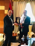 المستشار رحال يبحث مع وزير ليبي الصعوبات التي تواجه أبناء الجالية الفلسطينية