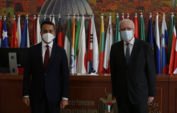 الوزير د. المالكي يدعو ايطاليا إلى دعم عقد المؤتمر الدولي للسلام الذي دعا إليه الرئيس محمود عباس