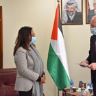 الوزير د. المالكي يتسلم نسخة من أوراق اعتماد الرئيس الجديد لمكتب تمثيل "اليونسكو" المعتمد لدى دولة فلسطين