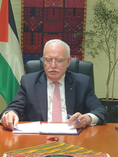 الوزير د. المالكي: الجمعية العامة تصوت لصالح حقنا بالسيادة الدائمة على أرضنا فلسطين