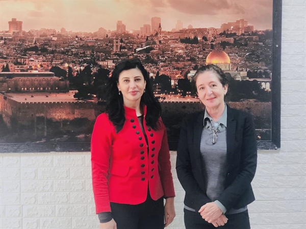 الوكيل جادو شكعة تودع سفيرة مملكة الدنمارك لدى فلسطين