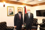 الوزير د. المالكي يتسلم نسخة من أوراق اعتماد سفير جمهورية كازاخستان غير المقيم والمعتمد لدى دولة فلسطين