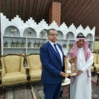 السفير الاغا يلتقي رئيس لجنة الصداقة السعودية الفلسطينية
