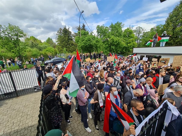 بولندا: فعاليات احتجاجية ضد جرائم الاحتلال المتواصلة بحق شعبنا الفلسطيني