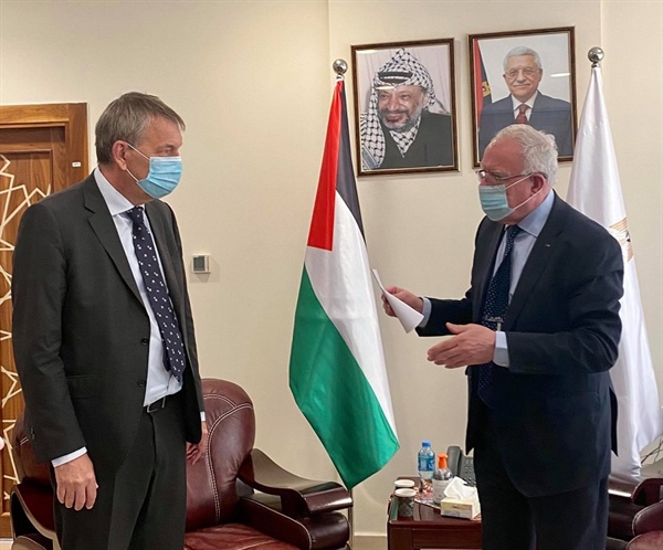 المالكي يلتقي مفوض عام وكالة غوث وتشغيل اللاجئين الفلسطينيين في الشرق الأدنى (الأونروا)