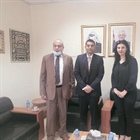 وكيل وزارة الخارجية والمغتربين د. أمل جادو  شكعة تستقبل السفير الهندي ونائب رئيس جامعة فلسطين التقنية " خضوري"
