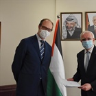 المالكي يتسلم أوراق اعتماد ممثل مملكة بلجيكا الجديد لدى دولة فلسطين