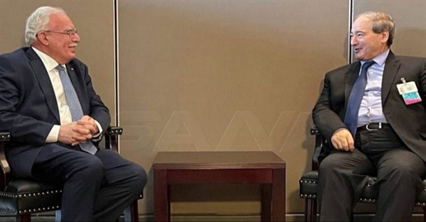 FM Dr. Maliki discusses developments with Syria’s FM Faisal Mekdad