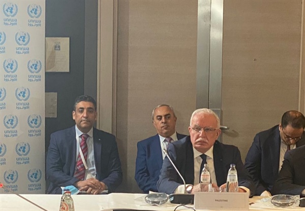 الوزير المالكي يشارك في المؤتمر الوزاري الدولي حول الاونروا