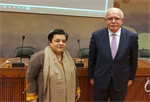 الوزير د. المالكي يلتقي وزيرة حقوق الانسان الفدرالية لجمهورية باكستان الاسلامية