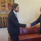 وزير الخارجية والمغتربين د. رياض المالكي يلتقي وزير خارجية الارجنتين.