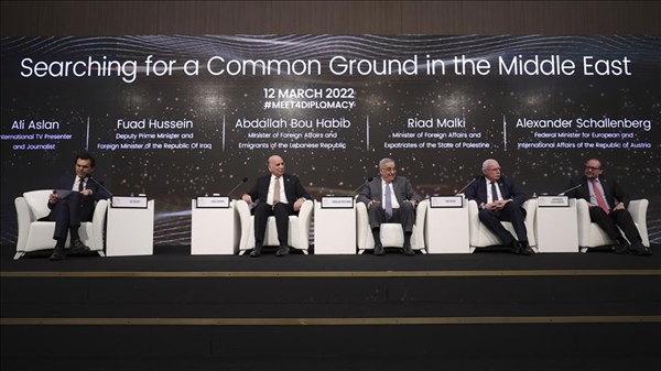 الوزير المالكي يشارك في ندوة "البحث عن ارضية مشتركة في الشرق الاوسط" خلال اعمال منتدى انطاليا الدبلوماسي