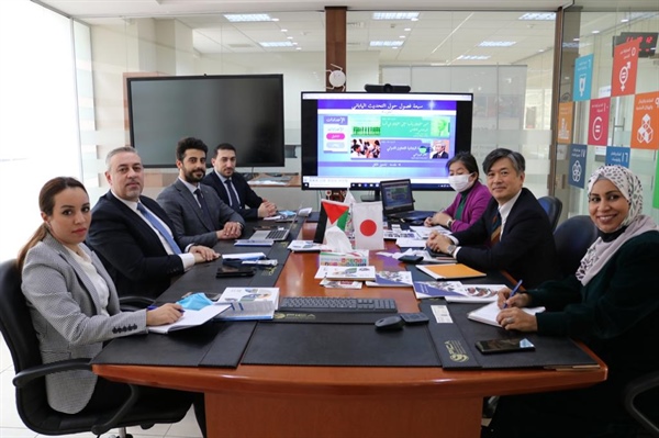 بحث برامج التعاون المشتركة بين الوكالة الفلسطينية للتعاون الدولي والوكالة اليابانية للتعاون الدولي