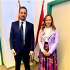 السفير د. فادي الحسيني يلتقي نائب الوزير للشؤون الاقتصادية والتجارة الخارجية المجرية