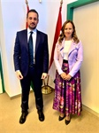 السفير د. فادي الحسيني يلتقي نائب الوزير للشؤون الاقتصادية والتجارة الخارجية المجرية