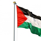 رفع العلم الفلسطيني في ساحة الأعلام في الدوحة