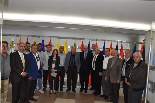 Minister Dr. Maliki receives the delegation of the Ramallah Federation in America