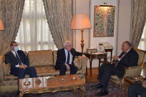 المالكي يبحث مع نظيره المصري آخر المستجدات السياسية على الساحة الفلسطينية