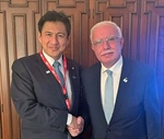 المالكي يلتقي وزير الدولة للشؤون الخارجية الياباني السيد تاكي شنسوكيه
