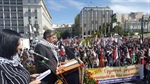 مهرجان الأول من أيار في أثينا يأخذ طابع التضامن مع الشعب الفلسطيني ومواجهة السياسات الامريكية