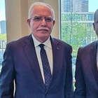 الوزير د.رياض المالكي يلتقي في نيويورك الوزير المناوب لوزارة خارجية الغابون هيرمان ايمونغولت
