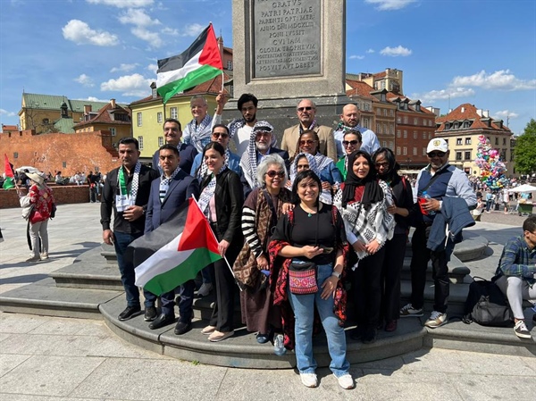 ‎سفارة فلسطين والجالية الفلسطينية في بولندا تحيي ذكرى النكبة