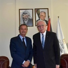 المالكي يستقبل مدير حملة روما اكسبو 2030 خلال زيارته لدولة ⁧‫فلسطين‬⁩