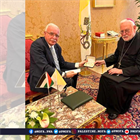 المالكي يطلع وزير خارجية الكرسي الرسولي على آخر التطورات في فلسطين