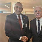 الوزير د. المالكي يلتقي وزير خارجية بربادوس ويثمن مواقف بلاده تجاه فلسطين