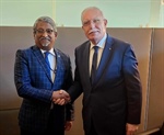 د. رياض المالكي يلتقي وزير الدولة للشؤون الخارجية لجمهورية المالديف