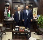 السفير الرفاعي يطلع القائم باعمال بعثة الاتحاد الاوروبي والسفير الباكستاني على اخر التطورات